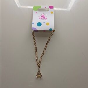 Disney Gold and Silver Castle Charm Bracelet